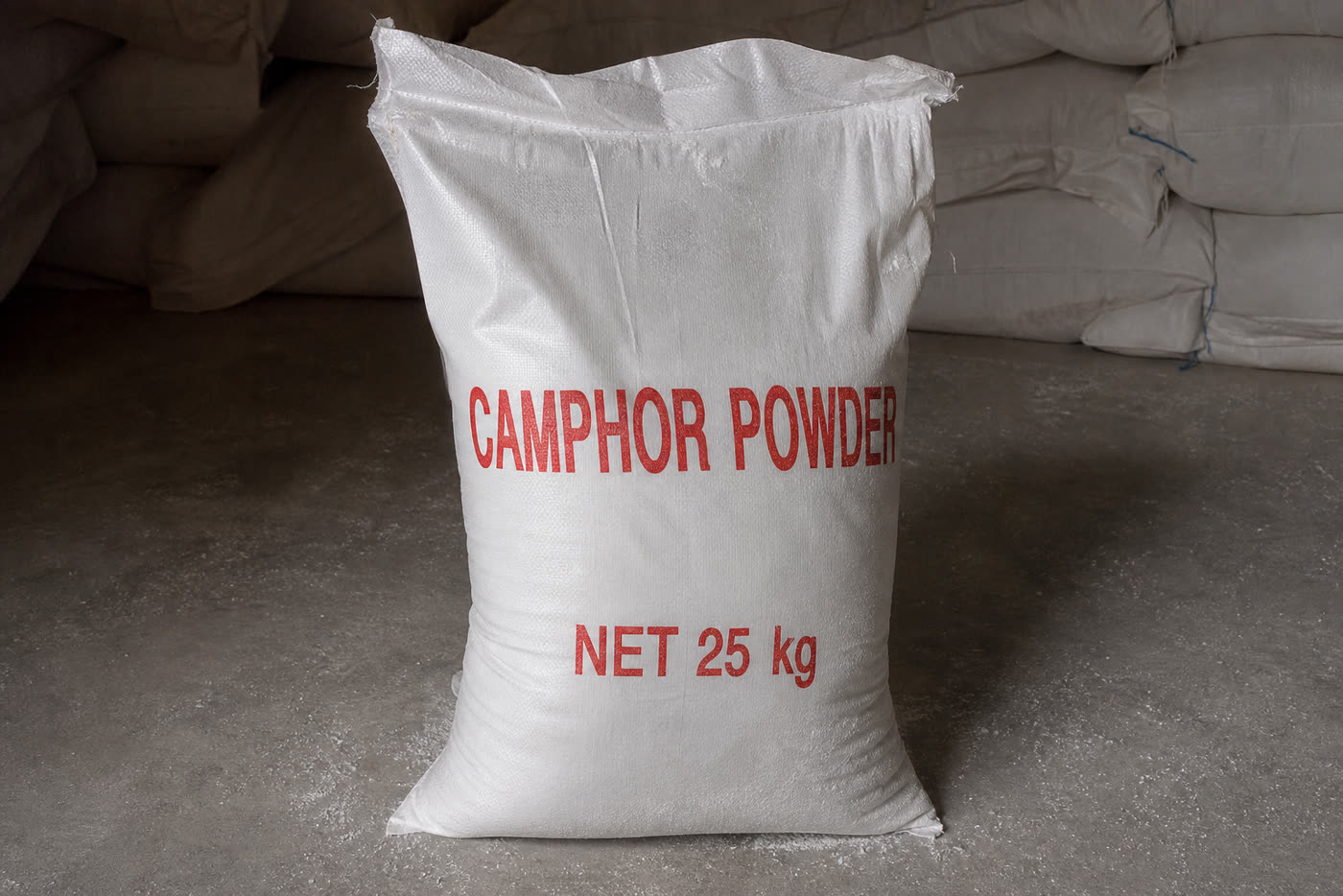 Camphor Powder packed for despatch