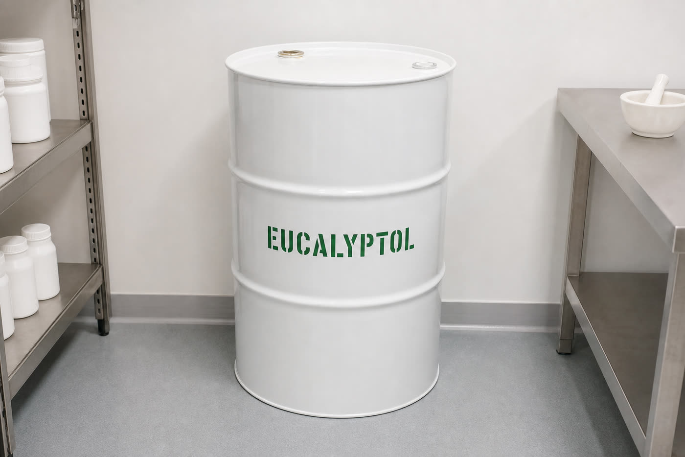 Eucalyptol (1,8-Cineole) packed for despatch