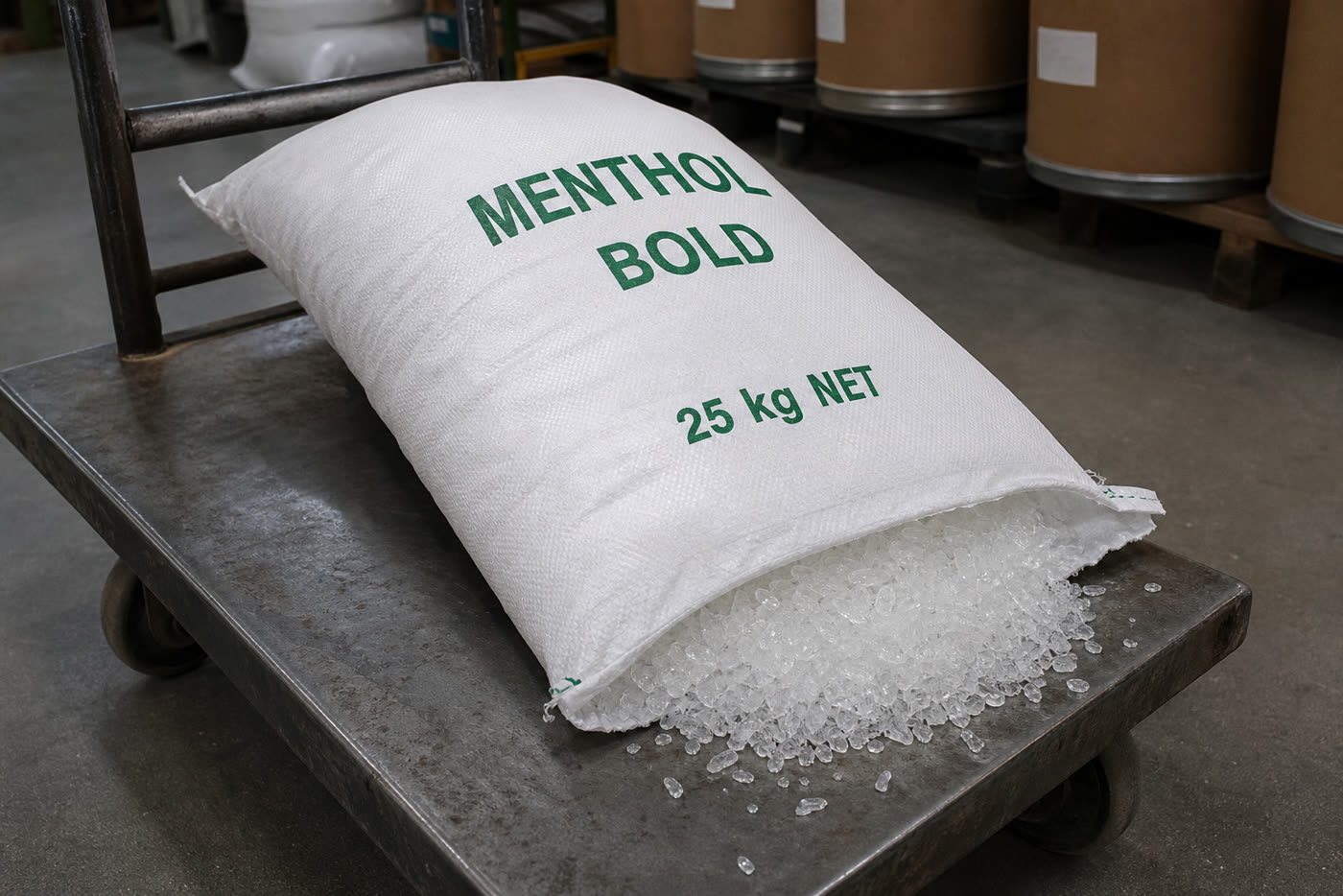 Menthol Bold Crystals packed for despatch