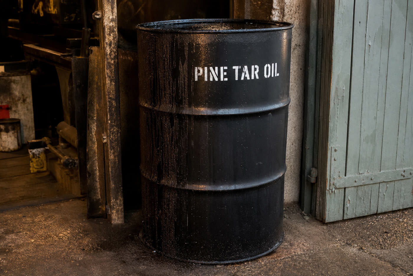 Pine Tar Oil packed for despatch